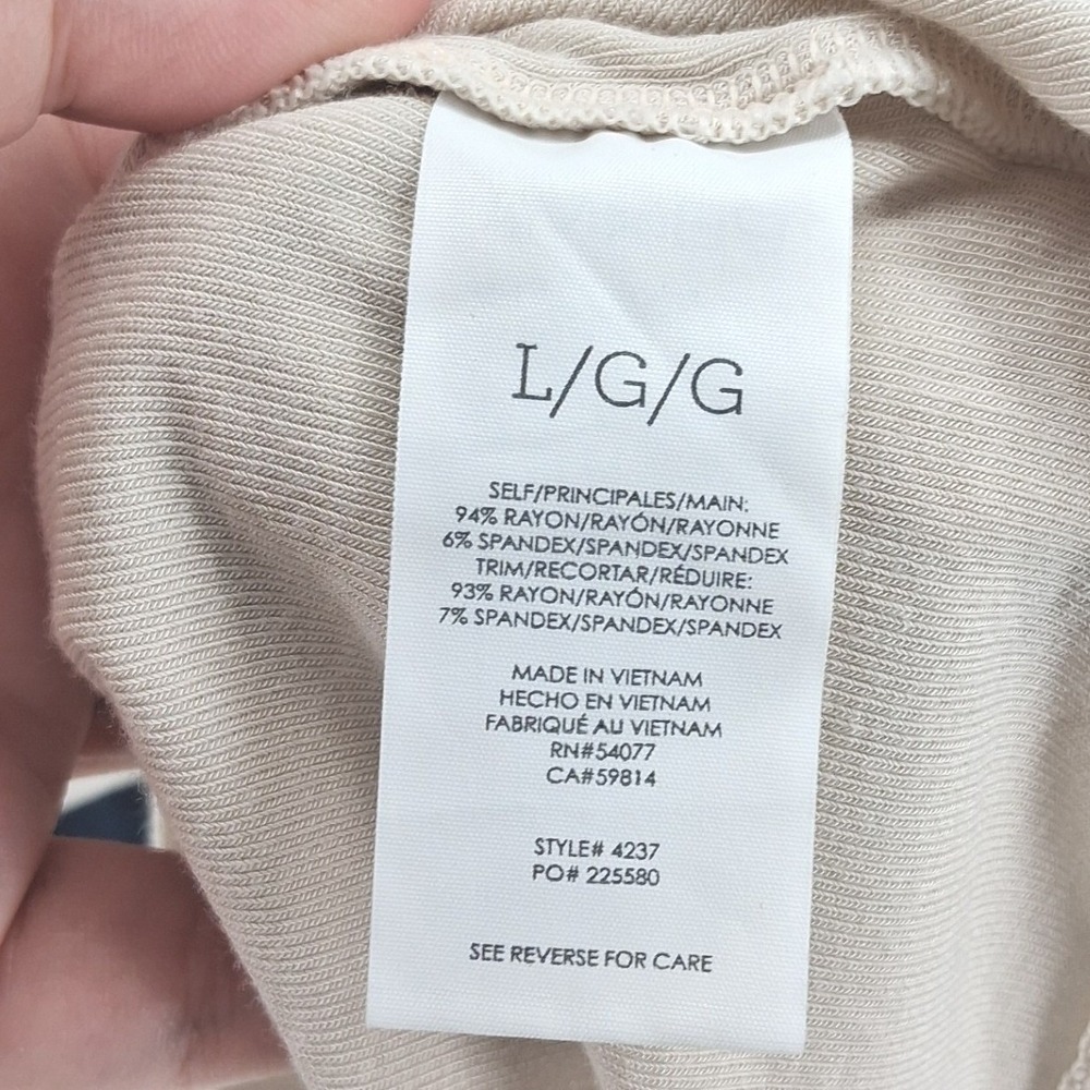 Cabi Cream Navy Striped Dolman Sleeve Top Large Coastal Nautical Balloon‎ Sleeve - Picture 6 of 10